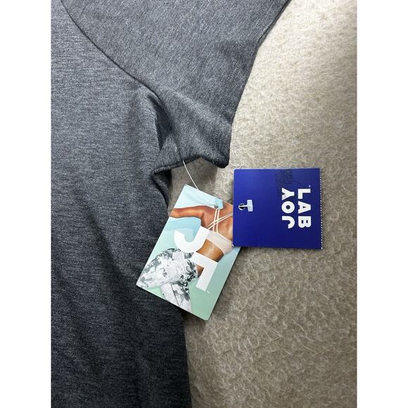 NWT JoyLab Charcoal V-Neck Blouse - Picture 5 of 6